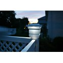 Classy Caps 3.5X3.5 PVC Classy Solar Post Cap - White (SLO73W)