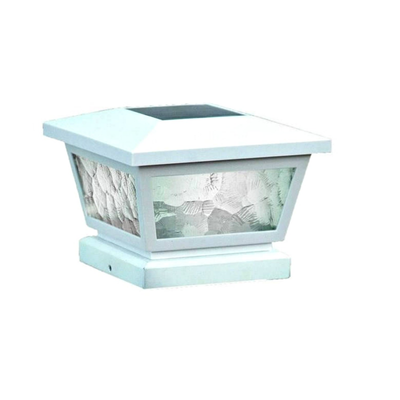 Classy Caps 5x5/4x4/3.5x3.5 Fairmont Solar Post Cap - White (FS100W)