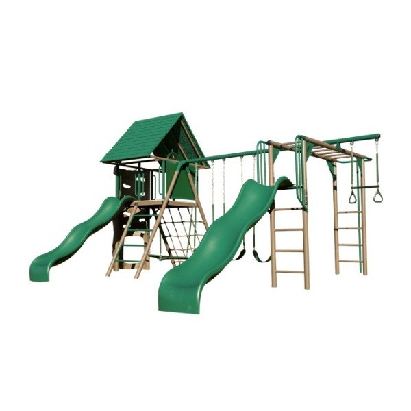 Lifetime Double Slide Deluxe Playset Earthtone (90240)