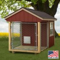 EZ-Fit 5x8 Wood Dog Kennel Kit w/ Windows (ez_kennel58)