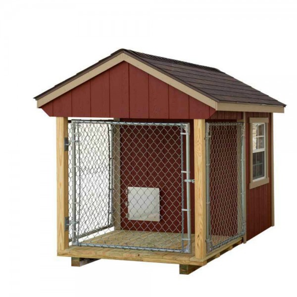 ez-fit sheds 4'x7' indoor outdoor dog kennel and cage with