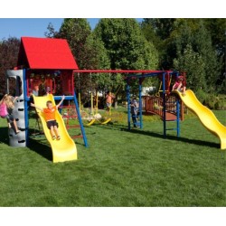 Lifetime Double Slide Deluxe Playset (Primary Colors) 90274