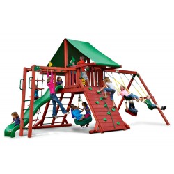 Gorilla Sun Valley II Cedar Wood Swing Set Kit - Redwood (01-0011)