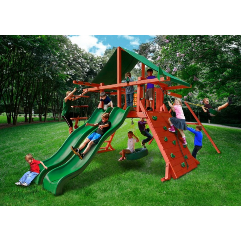 Gorilla Sun Valley Extreme Cedar Wood Swing Set Kit - Redwood (01-0041-1)