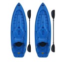 Lifetime 2-Pack 8 ft Lotus Plastic Kayaks w/ Paddles - Blue (90172)
