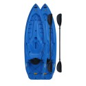 Lifetime 2-Pack 8 ft Lotus Plastic Kayaks w/ Paddles - Blue (90172)