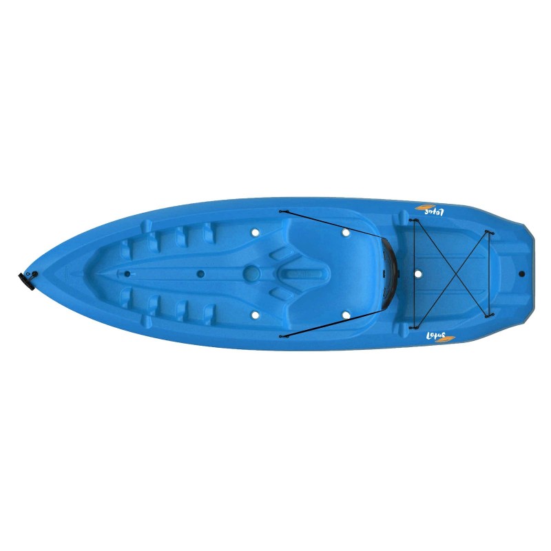Lifetime 2-Pack 8 ft Lotus Plastic Kayaks w/ Paddles - Blue (90172)