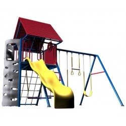 Lifetime Heavy-Duty Metal Playset with Clubhouse (Primary Colors) 90137