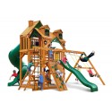 Gorilla Malibu Deluxe I Cedar Wood Swing Set Kit w/ Amber Post - Amber (01-0047-AP)