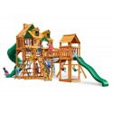 Gorilla Malibu Treasure Trove I Cedar Wood Swing Set Kit w/ Amber Posts (01-0077-AP)