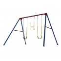 Lifetime Heavy-Duty A-Frame Metal Swing Set (Primary Colors) 90200