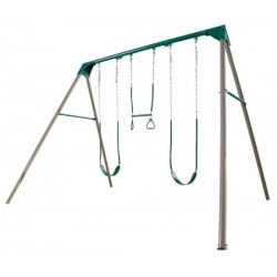 Lifetime Heavy-Duty A-Frame Metal Swing Set (Earthtone) 290038