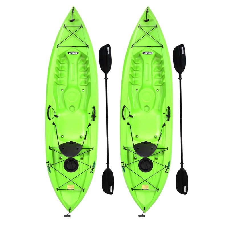 Lifetime 2-PACK Tioga 10 ft Kayaks - Lime Green (90643)