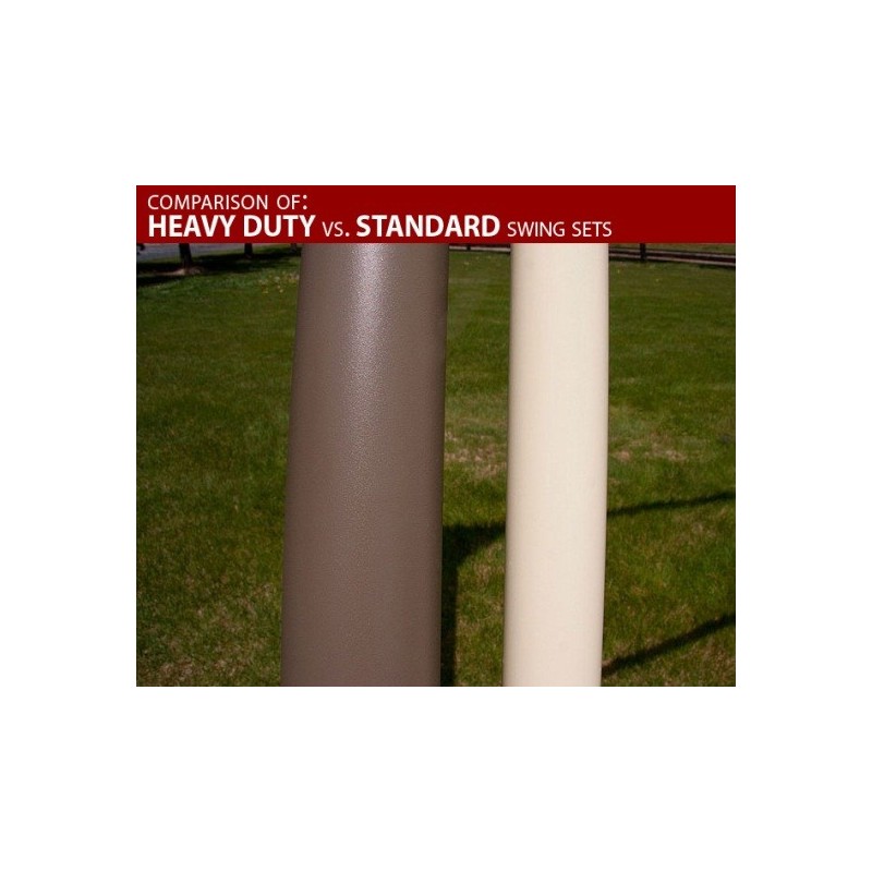 Lifetime Heavy-Duty A-Frame Metal Swing Set (Earthtone) 290038