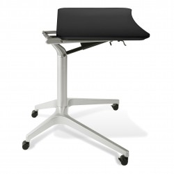 Jesper Office 201 Workpad Stand Up Height Adjustable Desk - Black Top (201-BLK)