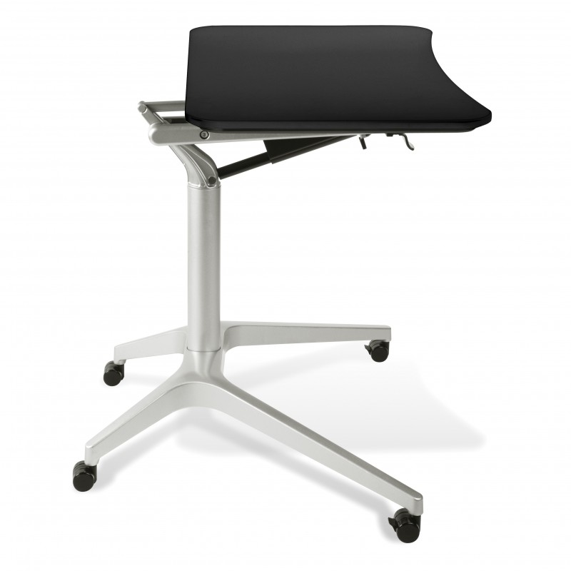 Unique Furniture 201 Workpad Stand Up Height Adjustable Desk - Black Top (201-BLK)