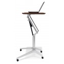 Jesper Office 201 Workpad Stand Up Height Adjustable Desk with Cherry Top (201-CH)