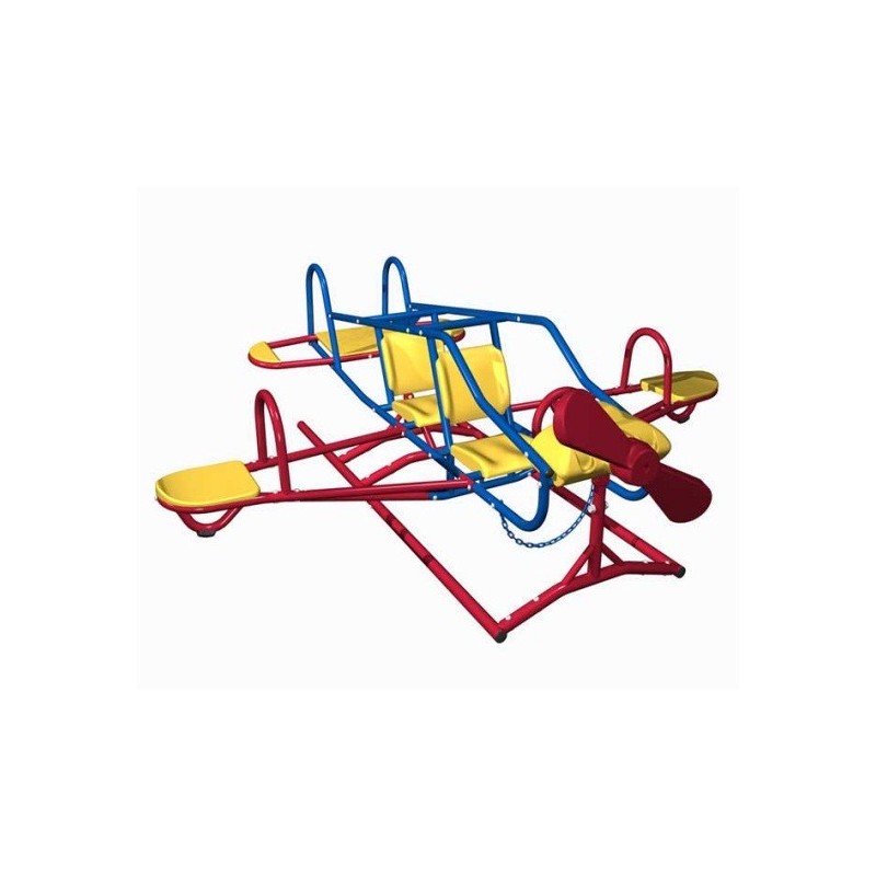 Lifetime Ace Flyer Airplane Teeter Totter - Primary Colors  (151110)