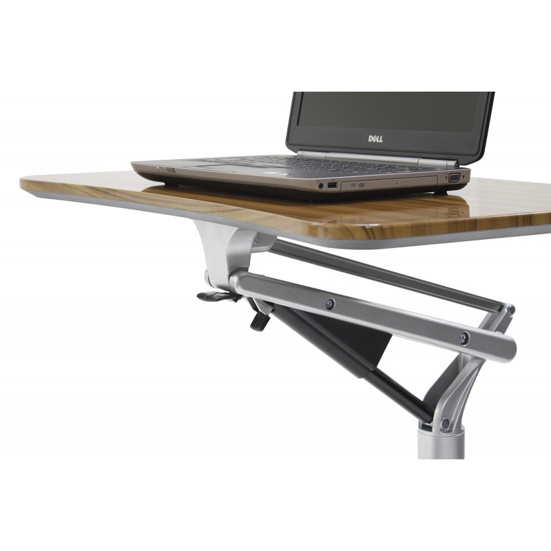 Unique Furniture 201 Workpad Height Adjustable Laptop Desk - Walnut Top (201-WAL)