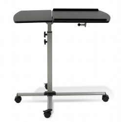 Jesper Office 202 Height Adjustable Mobile Laptop Desk Black Top (202-BLK)