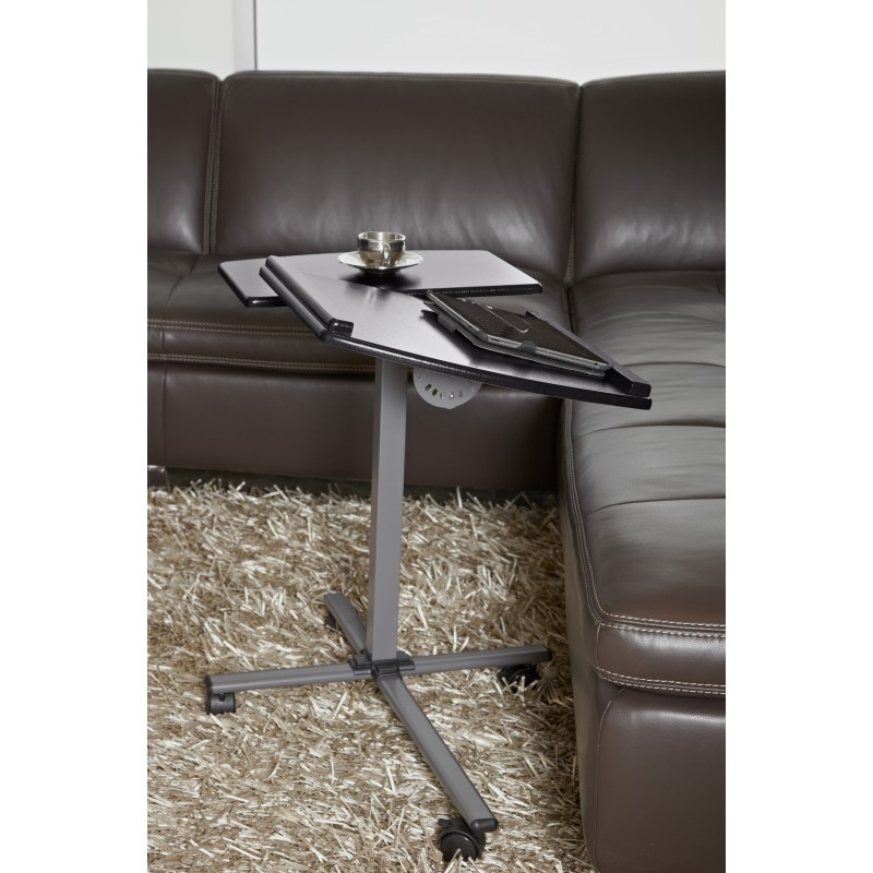 Unique Furniture 202 Height Adjustable Laptop Desk Black Top (202-BLK)