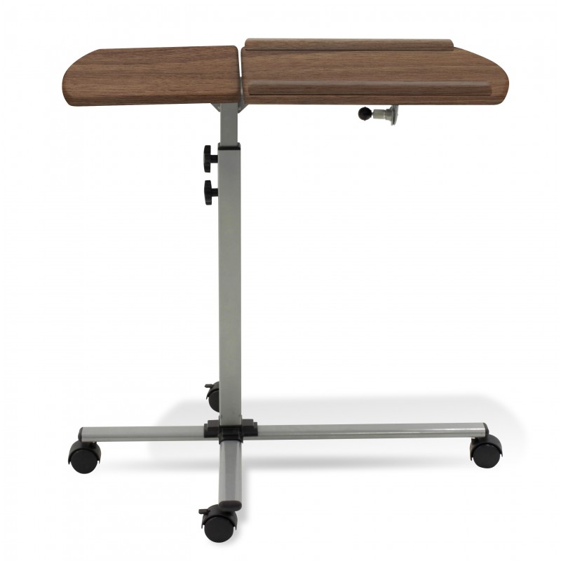Unique Furniture 202 Height Adjustable Mobile Laptop Desk Walnut Top (202-WAL)
