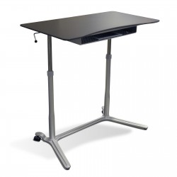 Jesper Office 204 Height Adjustable Sit Stand Desk Espresso (204-ESP)