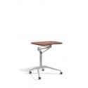 Jesper Office Laptop Cart Height Adjustable Desk - Cherry Top (208-CH)