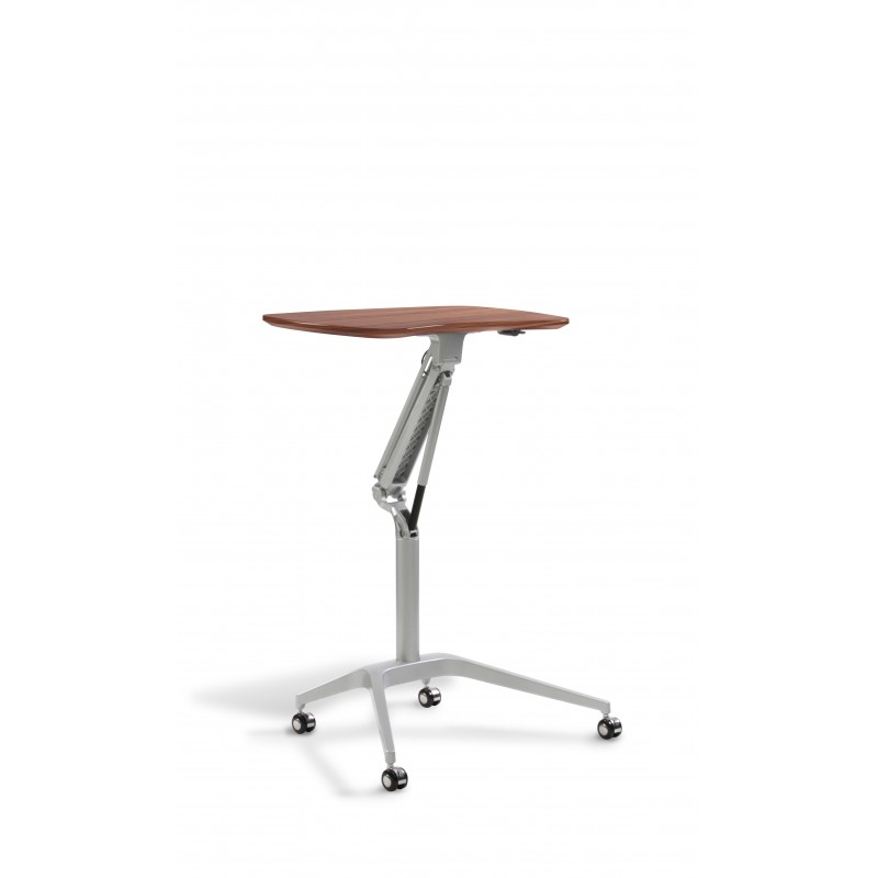 Unique Furniture Laptop Cart Height Adjustable Desk - Cherry (208-CH)