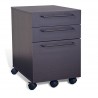 Jesper Office 3 Drawer Mobile File Cabinet - Espresso (211-ESP) Jesper Office 3 Drawer Mobile File Cabinet - Espresso (211-ESP)
