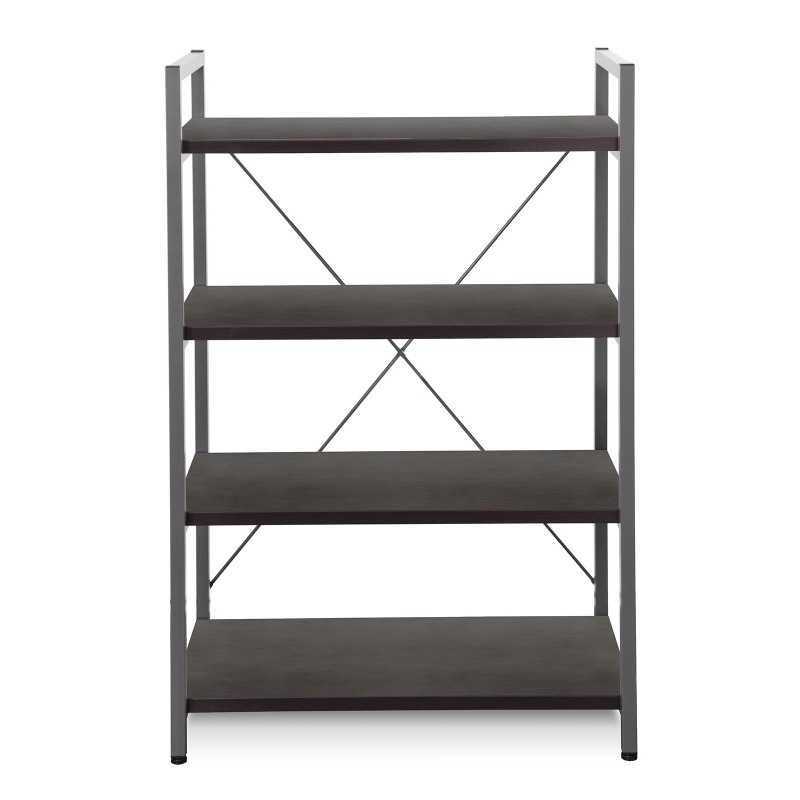 Jesper Office Metal Frame Bookcase - Espresso (213-ESP)