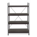 Jesper Office Metal Frame Bookcase - Espresso (213-ESP)