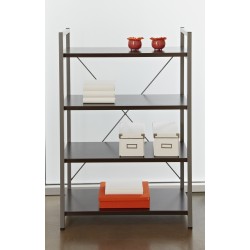 Jesper Office Metal Frame Bookcase - Espresso (213-ESP)