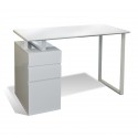 Jesper Office Writing Desk with Drawers - White (220-WH)
