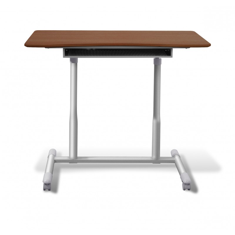 Unique Furniture 205 Stand Up Desk Height Adjustable & Mobile Cherry Top (205-CH)