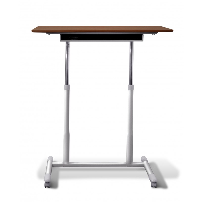 Unique Furniture 205 Stand Up Desk Height Adjustable & Mobile Cherry Top (205-CH)