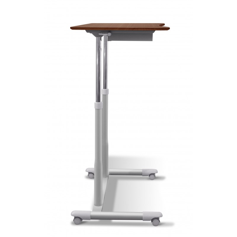 Unique Furniture 205 Stand Up Desk Height Adjustable & Mobile Cherry Top (205-CH)