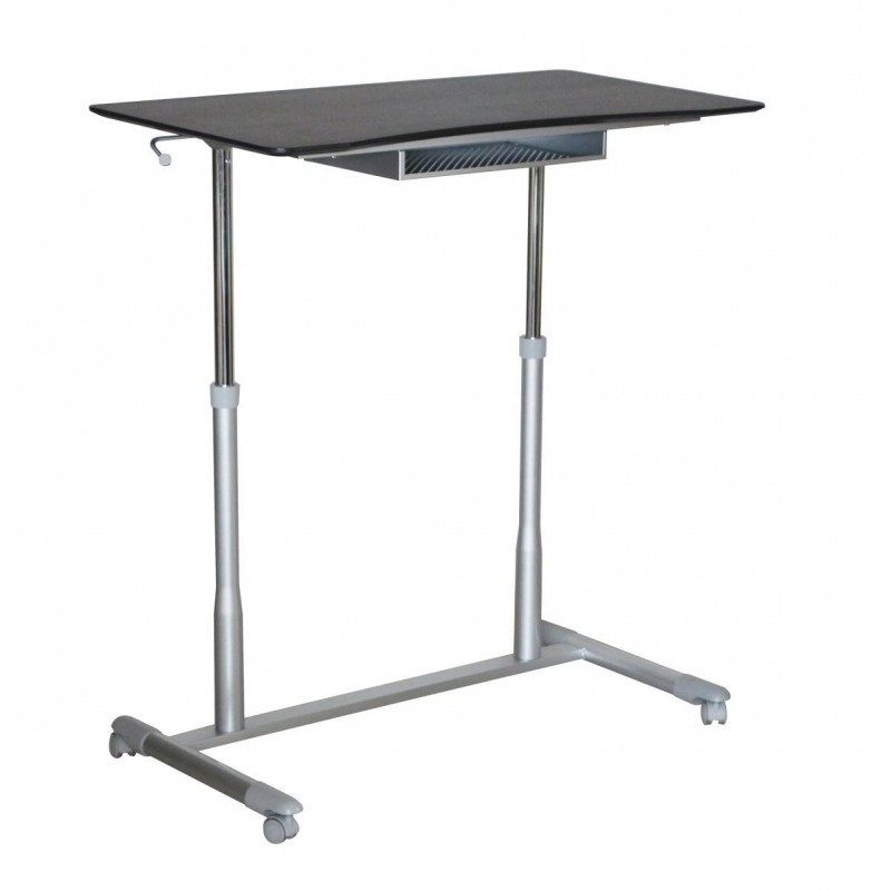Jesper Office 205 Stand Up Desk Height Adjustable & Mobile Espresso Top (205-ESP)