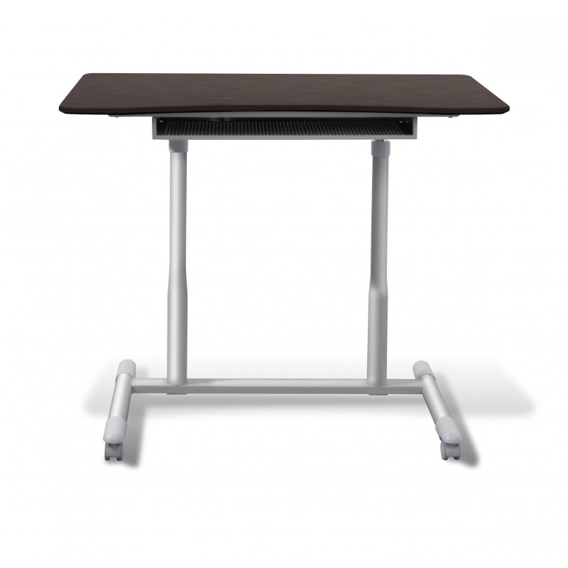Unique Furniture 205 Stand Up Desk Height Adjustable & Mobile Espresso Top (205-ESP)