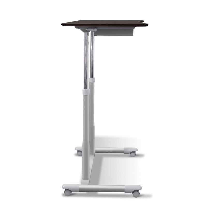 Unique Furniture 205 Stand Up Desk Height Adjustable & Mobile Espresso Top (205-ESP)