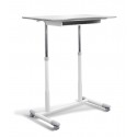 Jesper Office 205 Stand Up Desk Height Adjustable & Mobile White Top (205-WH)