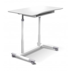 Jesper Office 205 Stand Up Desk Height Adjustable & Mobile White Top (205-WH)