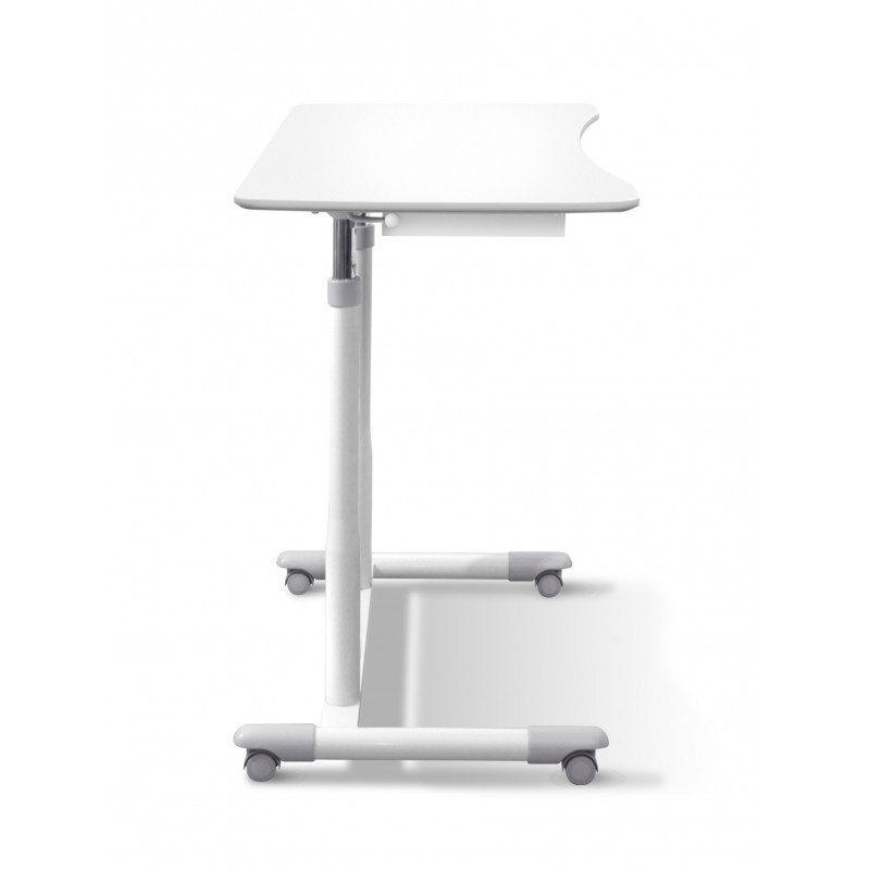 Unique Furniture 205 Stand Up Desk Height Adjustable & Mobile White Top (205-WH)