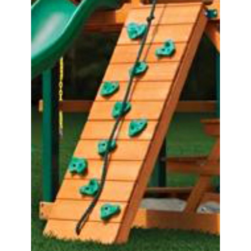 Gorilla Chateau Clubhouse Swing Set w/ Amber Posts and and Sunbrella® Canvas Forest Green Canopy - Amber (01-0035-AP-2)