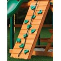 Gorilla Mountaineer Clubhouse Cedar Wood Swing Set Kit  w/ Amber Posts and Deluxe Green Vinyl Canopy - Amber (01-0033-AP-1)