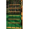Gorilla Great Skye I Cedar Wood Swing Set Kit w/ Amber Posts & Sunbrella® Canvas Forest Green Canopy - Amber (01-0030-AP-2)
