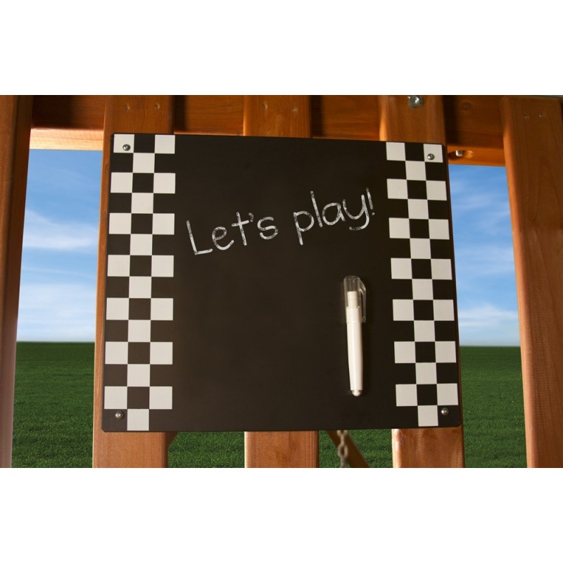 Gorilla Great Skye II Treehouse Cedar Wood Swing Set Kit w/ Amber Posts - Amber (01-0059-AP)