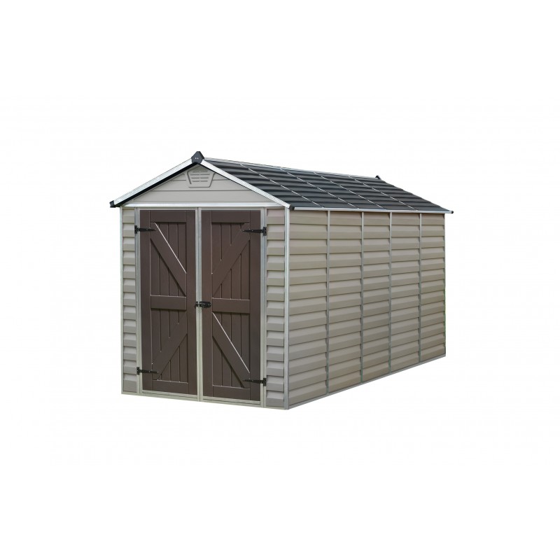 Palram 6x12 Skylight Storage Shed Kit - Tan (HG9612T)