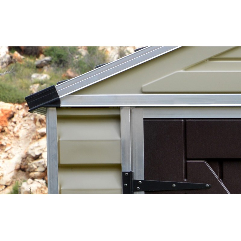 Palram - Canopia 6x12 Skylight Storage Shed Kit - Tan (HG9612T)