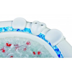 Blue Wave 2-Piece Headrest & Cupholder for Spa - Soft White (NP5795)